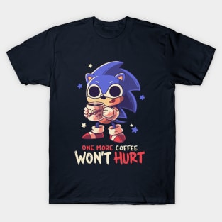 One More Coffe // Cute Hedgehog, Meme, Gotta Go Fast T-Shirt